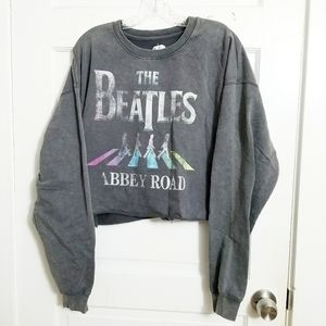 Beatles cropped sweatshirt